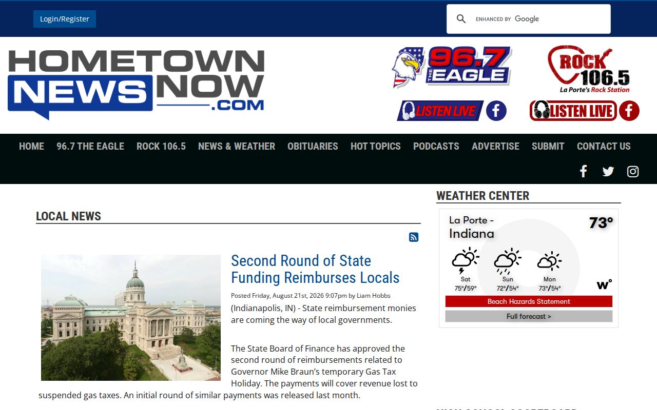 LaPorte County arrest news and booking coverage source